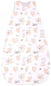Sac de dormit de vara pentru copii 18-36 luni Kidizi Best Friends, bumbac 100%, 0.5 tog