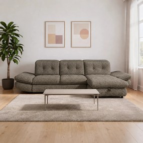 Coltar living SIENA MINI, sezlong dreapta, stofa maro - Cloud A058, 29