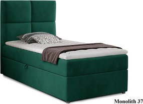 Pat Amarillo 90x200 cu Saltea, Topper, Ladă Depozitare, Personalizabil