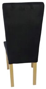 Scaun de dining ALISON, negru/stejar