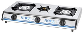 Aragaz cu 3 ochiuri inox, Floria ZLN-8472