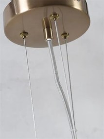 Lustra design minimalist cu 3 surse de lumina Cannes gold, S