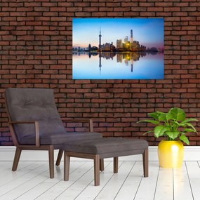 Tablou - Cerului dimineții deasupra Shanghaiului (90x60 cm)