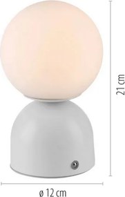 Schöner Wohnen 19218-16 - Lampă de birou LED dimabilă RUDI LED/1,2W/5V, albă