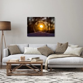 Tablou pe sticlă - Bulă transparentă (70x50 cm)