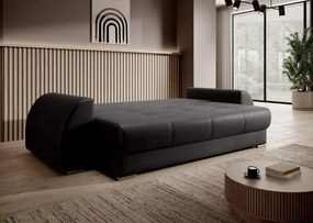 Canapea extensibilă dumonde cu ladă de depozitare si sezut confortabil din spuma high-density, Verona Antracit 260x100 cm