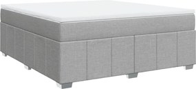 vidaXL Pat continental, gri deschis, 180x200 cm, material textil