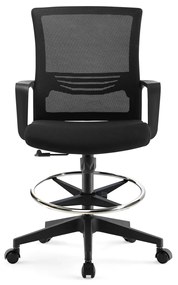 ErgoDynamic Emma Black scaun inalt de birou cu suport picioare si roti cu franare la presiune!!