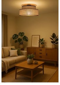 Plafonieră BOHO 1xE27/60W/230V bej