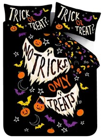 Lenjerie de pat neagră pentru pat de o persoană 135x200 cm Halloween Trick or Treat – Catherine Lansfield