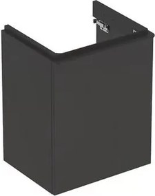 Dulap baza pentru lavoar suspendat Geberit Smyle Square lava gri inchis 1 usa opritor dreapta 50 cm