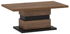 Masuta de cafea, stejar bolzano / negru, DELIS T