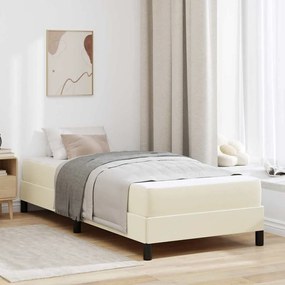 vidaXL Pat Altele Crem 100 x 200 cm Piele artificială