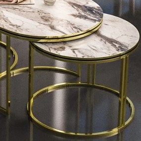 Set masuta de cafea oval Homs 3 buc,seia 440,20337