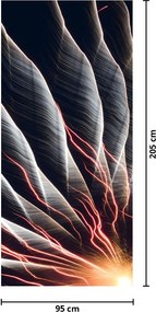 Fototapet pentru ușă - Descărcare luminii (95x205cm)