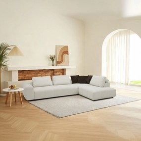 Colțar extensibil dumonde cu sezut confortabil din spuma high-density Allure 325x107 cm