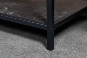 Raft design industrial Slim Line 185x135cm, negru