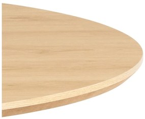 Masă de dining rotundă cu blat cu aspect de lemn de stejar ø 120 cm Cadiz – Actona