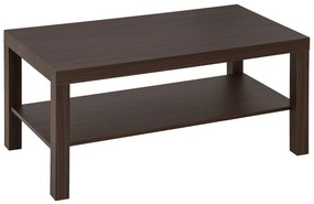 HOMCOM Măsuță de Cafea Rectangulară Clasică cu Raft Spațios de Depozitare din Lemn 90×45×44.5cm | Aosom Romania