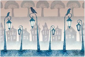 Tablou - Corbii păzind orașul (90x60 cm)