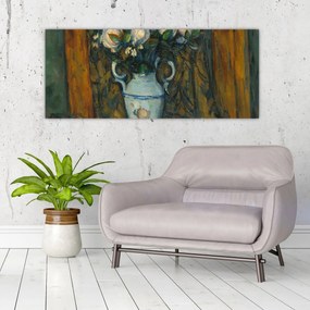 Tablou - Paul Cézanne, Vase of Flowers, reproducere (120x50 cm)
