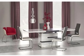 Masa Bucatarie Si Dining MONACO Extensibila Alb/Gri 160(220)x90 cm