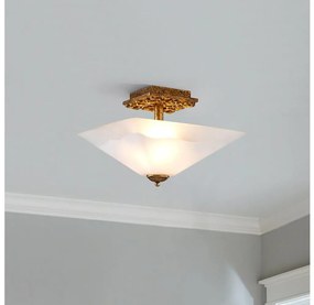 Flambeau STAR-F-S-DG - Plafonieră STAR, 2xE27/40W/230V, finisaj cupru