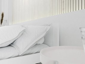 Pat IKAROS 160 x 200 cm, alba Saltea: fara saltea, Somiera: cu somiera din laturi