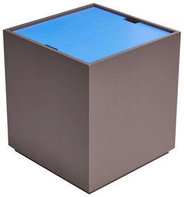 Cufăr albastru/gri închis din lemn masiv de frasin 40x45 cm Vault – Hübsch