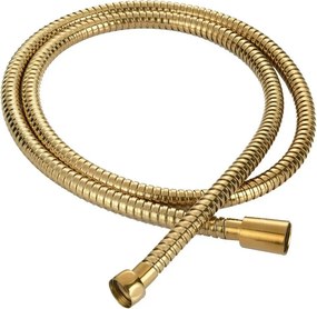 Furtun de dus Invena extensibil 150 cm auriu lucios