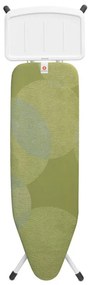 Masа de cаlcat Brabantia B 1005618, 124x38 cm, 7 pozitii de reglare, Suport statie de calcat, Verde