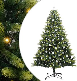 vidaXL Brad de Crăciun artificial cu ramuri articulare 300 LEDs 210 cm