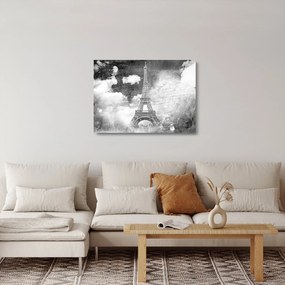 Tablou pe sticlă - Carte poștală de epocă a orașului N⁰3 (70x50 cm)