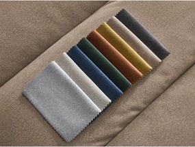 Canapea taupe cu tapițerie din catifea 276 cm Sierra – Bobochic Paris