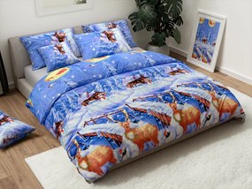 Lenjerie cocolino WINTER WISH albastru Dimensiune lenjerie de pat: 70 x 90 cm | 140 x 200 cm