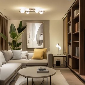 Lustră LED aplicată Brilagi MILLA 4xG9/3W/230V crom lucios/alb