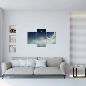 Tablou - Luna cu stele (90x60 cm)