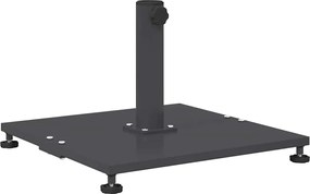 vidaXL Bază pentru umbrelă Gri închis 45 x 45 x 31 cm