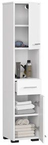 Supermobel Dulap de baie FIN 2D1SZ1WN, 30x140x30, alb