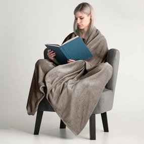 Pled DecoKing Mic, 150 x 200 cm, maro