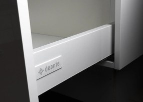 Set mobilier baie suspendat 60 cm cu blat inclus, alb lucios, Deante Prizma Alb lucios