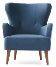 Fotoliu cu aripi NEKO, albastru