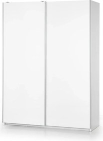 Dulap LIMA S1, alb, PAL laminat, cu 2 usi, 153x58x210 cm