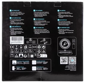 Aigostar - Plafonieră LED dimabilă 30W, 230V, 2700-6500K, Ø 42,9 cm, crom, cu telecomandă