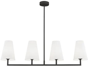 Lustră pe tijă SAFIANO 4xE27/15W/230V negru Argon 1831