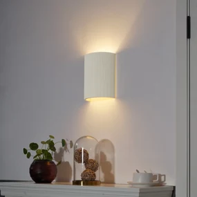 Lampă de perete scandinavă bej ovală - Plaster