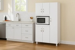 Dulap bucatarie alb cu  5 usi, SD001