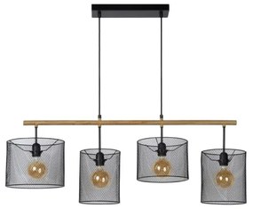 Lucide 45459/04/30 - Lustră pe cablu BASKETT 4xE27/60W/230V