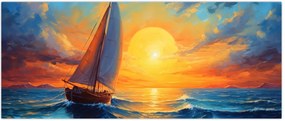 Tablou - Sailboats (120x50 cm)