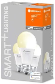 SET 3x Bec de iluminat cu LED SMART + E27/9W/230V 2700K - Ledvance
